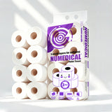 NuMedical Toilet Tissue, 3ply, Virgin Pulp, 10cm x 11cm x 180pcs/roll 8rolls/bag, White, 992738