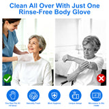 Moistened Wash Gloves, Body Wipes, Antibacterial, Fragrance free, Type Onyx-Decontamin CHX