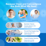 NuAgedCare Adult Wet Wipes Moistened Anti-bac/Decontamination, Freshly Scent, 8"x12"(20cm x 30cm), 50pcs per pack, 998257