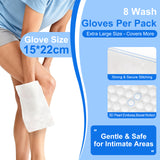 Moistened Wash Gloves, Body Wipes, Antibacterial, Scented, Type Onyx-Decontamin CHX, Lotion made in Netherlands - Derma Tested, 8pcs/bag 30bags/case, Low as $0.57 per piece