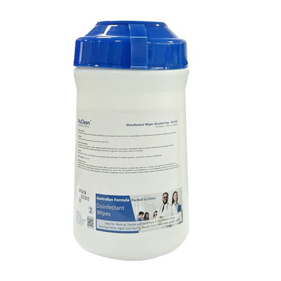 Nuclean NUCLEAN SURFACE DISINFECTANT WIPES, ALCOHOL FREE, 230MM X 150MM, 100PC ...
