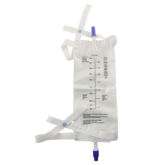 Urinary Leg Bags, Sterilized, 900ml, 12 each/box, 994219