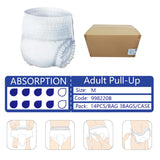 NuAgedCare Pull-up Pants, Medium, 8D, Day and Night, 1650ml, 14pcs/bag 3bags/case, Low as $1.28 per piece, 998220 & 998220B