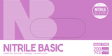 Basic Nitrile Examination Glove, Pink, 200pcs/box, Bx size(cm): 23.5 L x 12 W x 8 H, 990052 - 990054