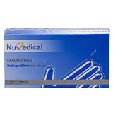 NuSuperSlim Cobalt Blue Powder Free Nitrile Examination Glove, 300pcs/box, Bx Size(cm): 24 L x 12.5 W x 8.5 H, 990040-990043